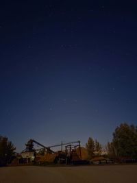 Scenic view of building against sky at night