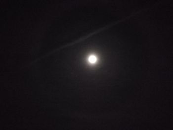 Low angle view of moon in sky