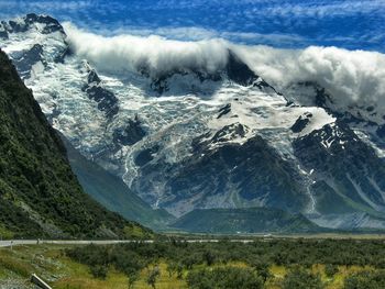 Scenic view of mountains