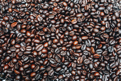 Full frame shot of coffee beans