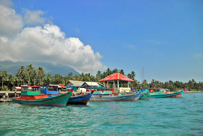 Five boat of transportation