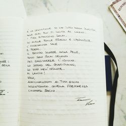 Close-up of text on paper