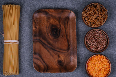 Directly above shot of dog in bowl