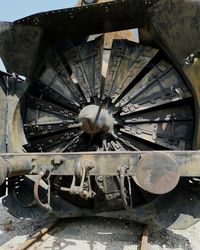 Close-up of old machinery