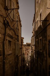 Low angle view of buildings against sky