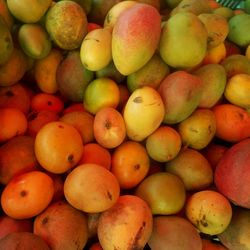 Full frame shot of fruits in market