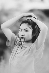 Portrait of a young woman