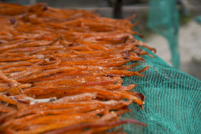 Close-up of meat for sale in market