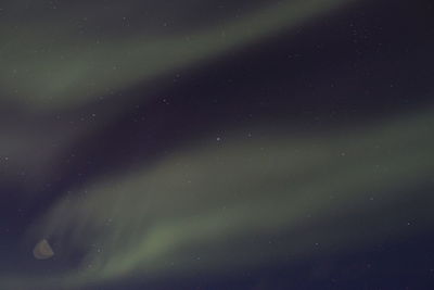 Scenic view of landscape against sky at night