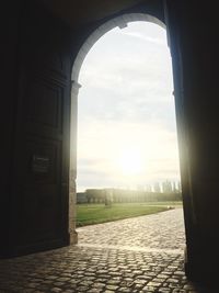 Archway against sky