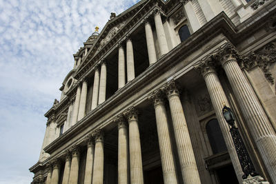 Low angle view of building against sky