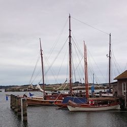 Boats in harbor