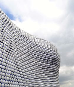 Low angle view of modern building against sky