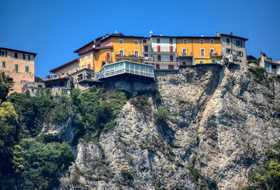 Low angle view of buildings against sky