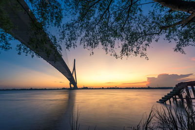 This is can tho bridge at the sunset