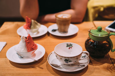 Close-up of cake on table