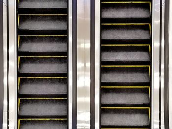 Full frame shot of escalator