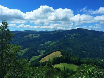 Scenic view of landscape against sky