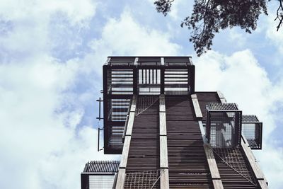 Low angle view of buildings against sky