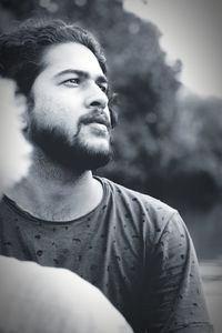 Close-up portrait of young man