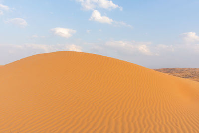 Scenic view of desert against sky