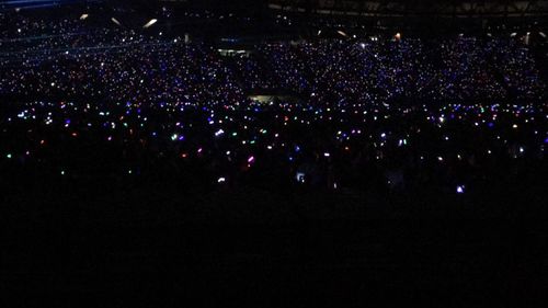 Crowd at music concert