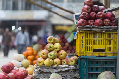 Fruits in market stall