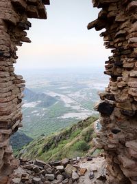 Rock formations at seaside