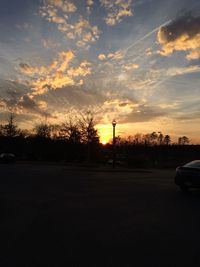 Road at sunset