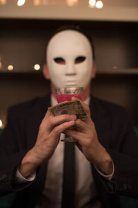 Close-up of human hand