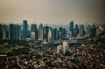 Aerial view of city