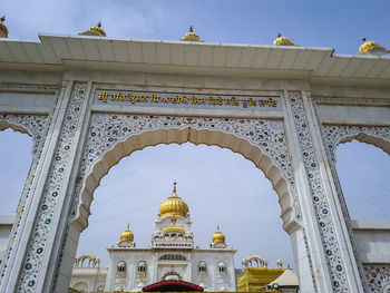 Low angle view of historical building