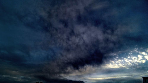 Low angle view of clouds in sky