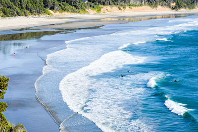 High angle view of water