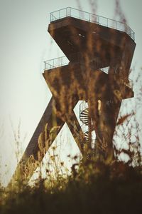 View of built structure against clear sky