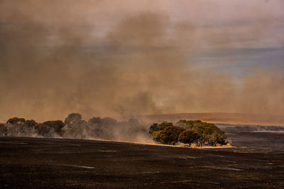 Scenic view of landscape against sky