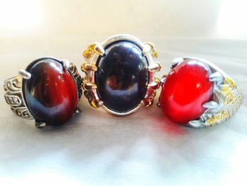 Close-up of ice cream on table