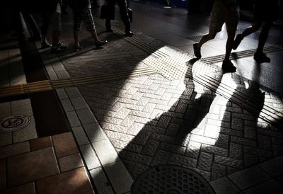 Shadow of people on floor