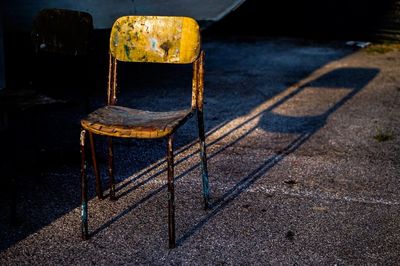 Close-up of chair