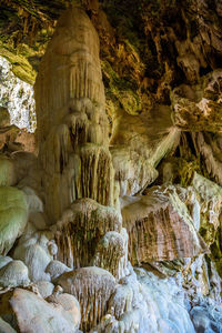 Rock formations in cave