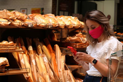 Woman in the supermarket