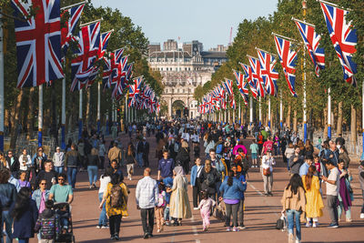 People walking on street