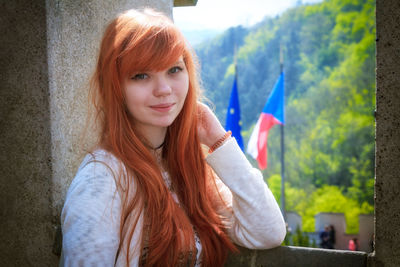 Portrait of young woman