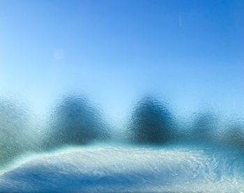 Full frame shot of wet glass