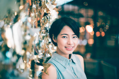 Portrait of young woman