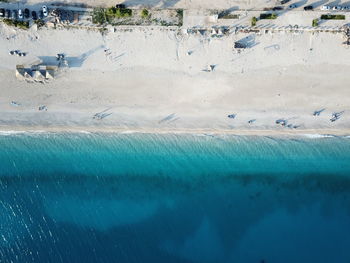 High angle view of swimming pool