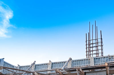 Low angle view of bridge against sky