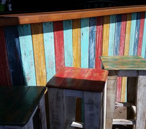 Multi colored wood