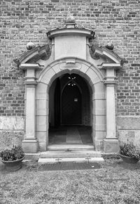 Facade of historic building