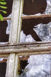 Close-up view of stone wall